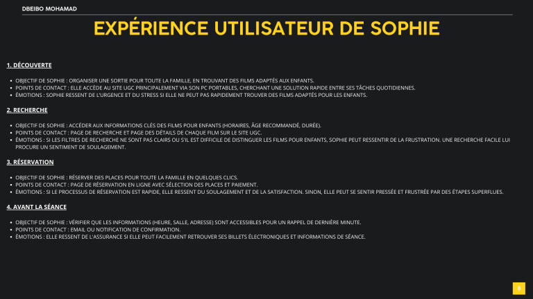 Experiance utilisateur 1